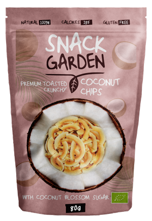 Premium Toasted Organic Coconut Chips with Coconut Blossom Sugar
